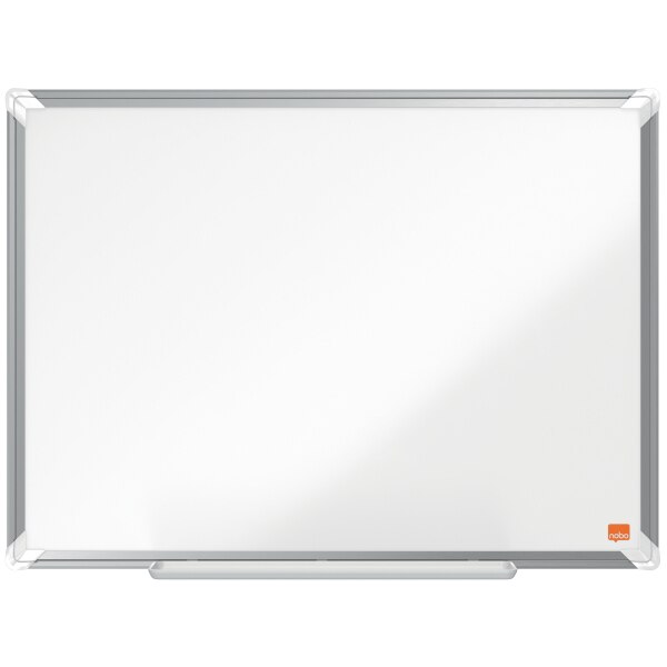 Tabla NOBO Premium Plus, otel emailat, 60x45 cm, magnetica, include marker si tavita, alb