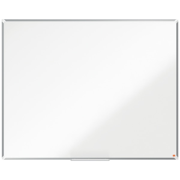 Tabla NOBO Premium Plus, otel emailat, 150x120 cm, magnetica, include marker si tavita, alb