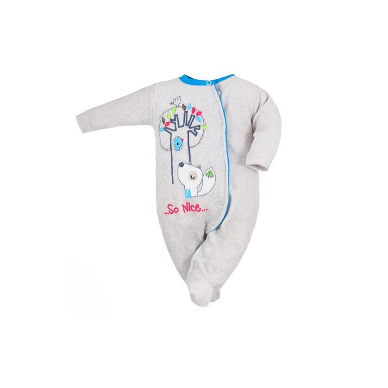 Salopeta cu maneca lunga pentru baieti Koala 05-891G, Gri, 80