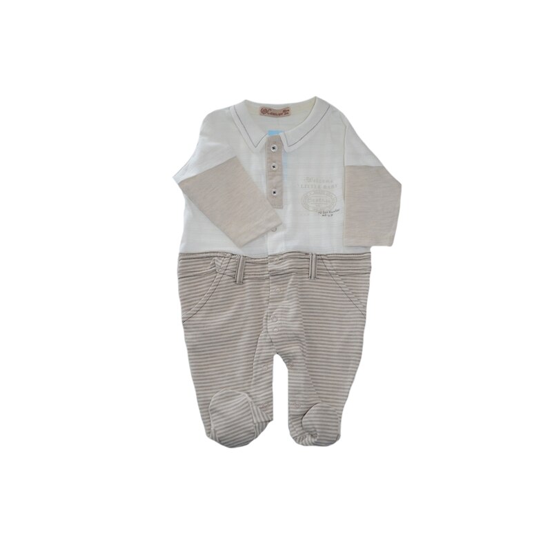 Salopeta pentru baieti Cassiope 13898, Crem, 56