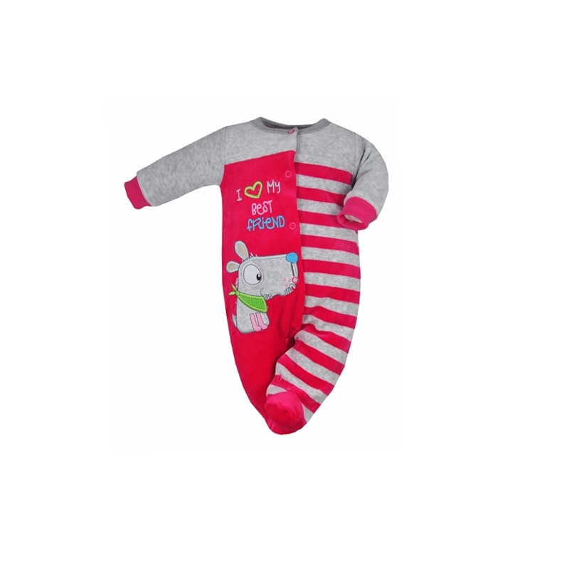 Salopeta cu maneca lunga pentru fete Koala 05-203R, Multicolor, 80