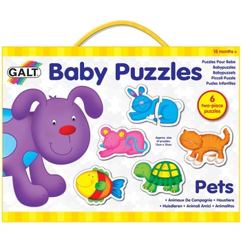 Puzzle bebelusi Galt, Duo Pets, 12 piese Puzzle bebelusi Galt, Duo Pets, 12 piese