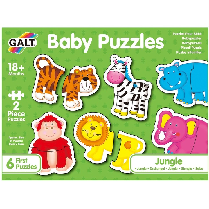 Puzzle bebelusi Galt, Duo Jungle, 12 piese