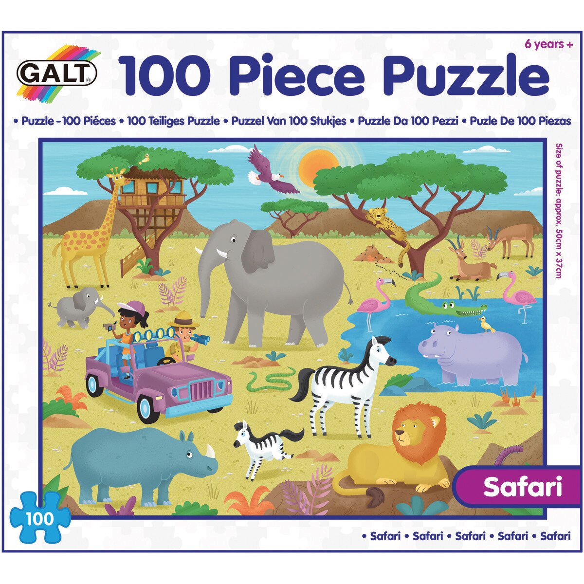 Puzzle Galt, Aventura in Safari, 100 piese