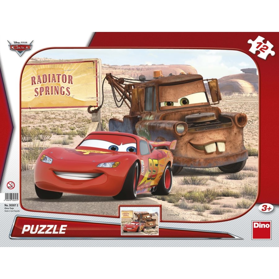 Puzzle Dino Toys, Cars, 12 piese