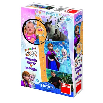 Puzzle Dino Toys, Frozen cu masuratoare inaltime, 150 piese Puzzle Dino Toys, Frozen cu masuratoare inaltime, 150 piese