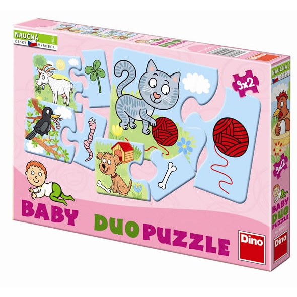 Specialist fool classical Set 2 puzzle Dino Toys, Animale de companie, 9 x 2 piese - eMAG.ro