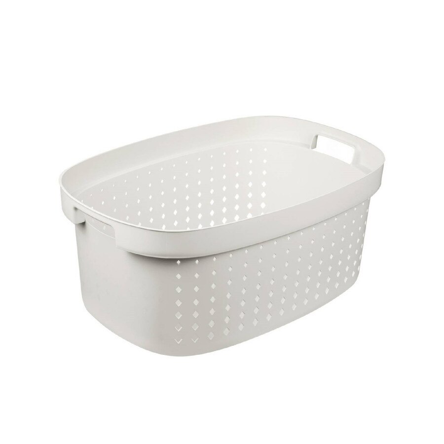 Cos de rufe Seul cu manere 42L, alb