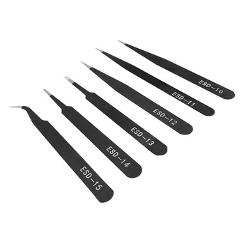 Set 6 pensete precizie antistatice ESD-10 - ESD-15 Set 6 pensete precizie antistatice ESD-10 - ESD-15