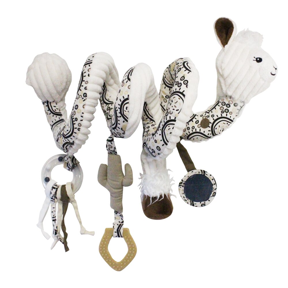 Jucarie interactiva spiralata lama Les Deglingos pentru bebelusi