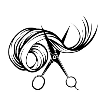 Sticker decorativ perete, ORAFOL, Foarfeca stilizata salon coafura , 50x41 cm Sticker decorativ perete, ORAFOL, Foarfeca stilizata salon coafura , 50x41 cm