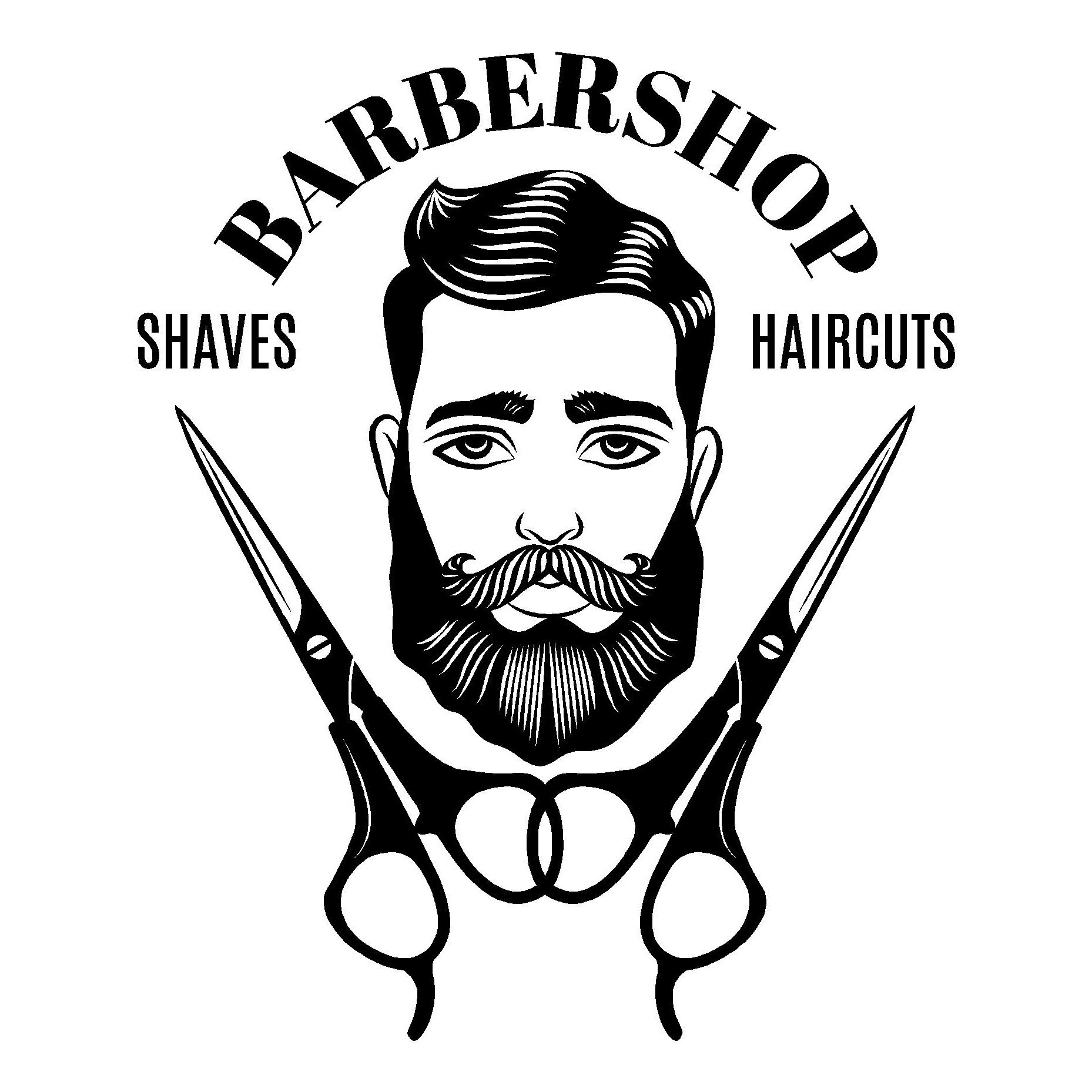 Sticker decorativ perete, ORAFOL, Barber shop , 80x96 cm