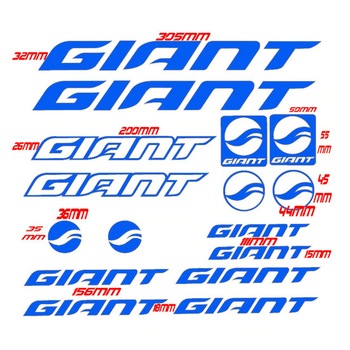 Set Stickere profesionale cadru bicicleta Giant MTB/Cursiera, Albastru