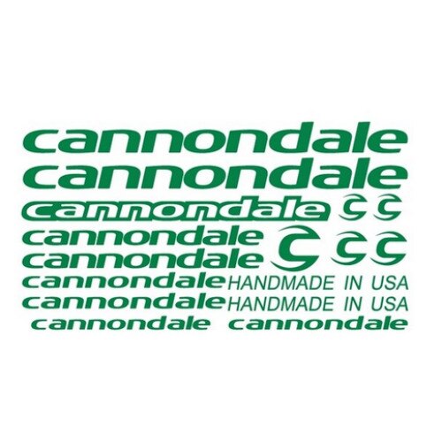 Set Stickere profesionale cadru bicicleta Cannondale MTB/Cursiera, Verde