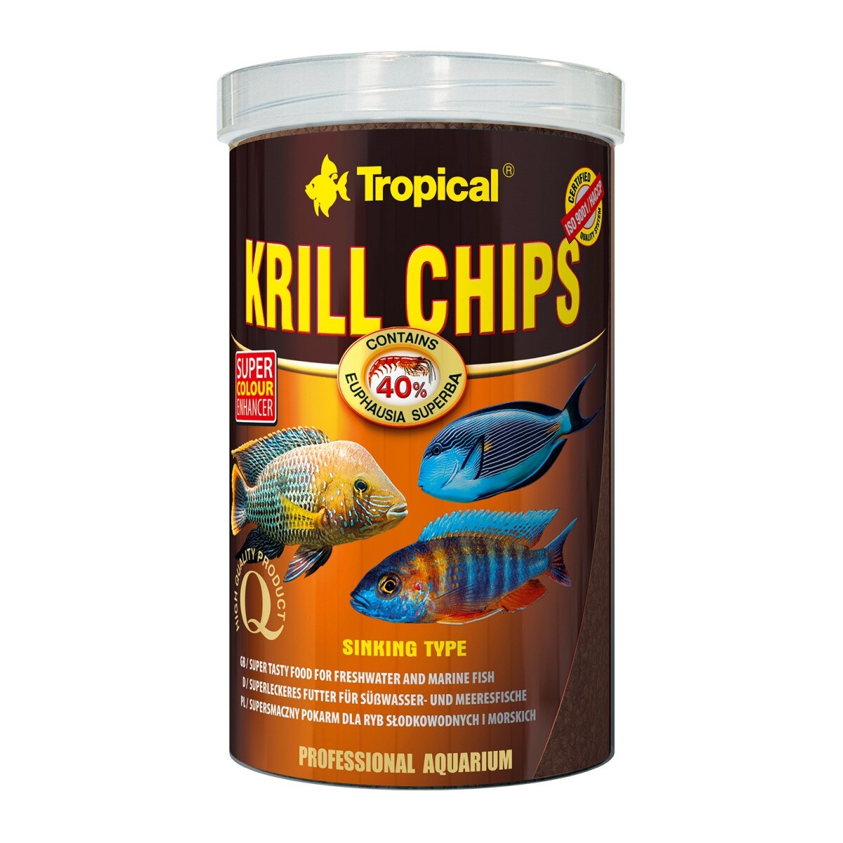 Hrana pesti acvariu Tropical Krill Chips 250ml 125g