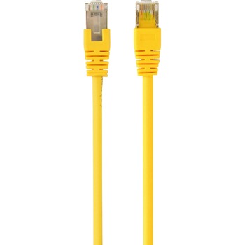 Cablu FTP GEMBIRD Cat5e, cupru-aluminiu, 1 m, galben, AWG26, ecranat PP22-1M/Y Cablu FTP GEMBIRD Cat5e, cupru-aluminiu, 1 m, galben, AWG26, ecranat PP22-1M/Y
