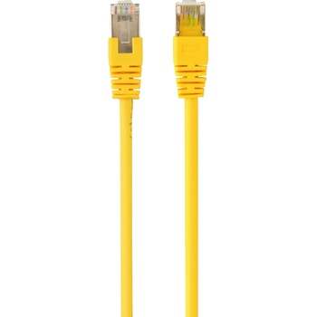 Cablu FTP GEMBIRD Cat6, cupru-aluminiu, 0.25 m, galben, AWG26, ecranat PP6-0.25M/Y Cablu FTP GEMBIRD Cat6, cupru-aluminiu, 0.25 m, galben, AWG26, ecranat PP6-0.25M/Y