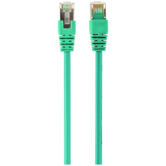 Cablu S/FTP GEMBIRD Cat6a, LSZH, cupru, 2 m, verde, AWG27, dublu ecranat PP6A-LSZHCU-G-2M