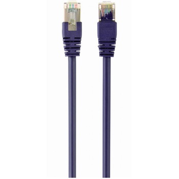 Cablu S/FTP GEMBIRD Cat6a, LSZH, cupru, 2 m, violet, AWG27, dublu ecranat PP6A-LSZHCU-V-2M Cablu S/FTP GEMBIRD Cat6a, LSZH, cupru, 2 m, violet, AWG27, dublu ecranat PP6A-LSZHCU-V-2M