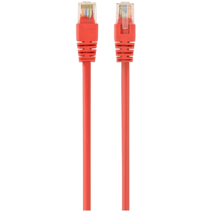 Кабел UTP GEMBIRD Cat6, Мед-алуминий, 5 м, Червен, AWG26, PP6U-5M/R