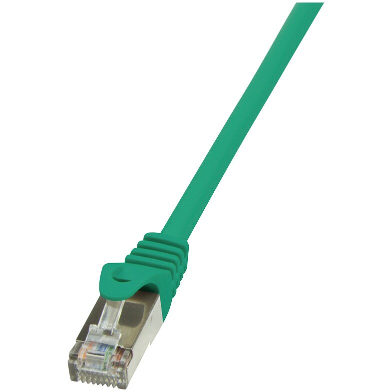 Cablu FTP LOGILINK Cat5e, cupru-aluminiu, 2 m, verde, AWG26, ecranat CP1055S