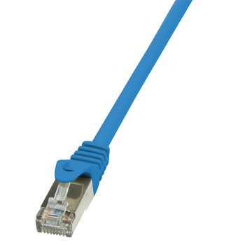Cablu FTP LOGILINK Cat5e, cupru-aluminiu, 1 m, albastru, AWG26, ecranat CP1036S Cablu FTP LOGILINK Cat5e, cupru-aluminiu, 1 m, albastru, AWG26, ecranat CP1036S