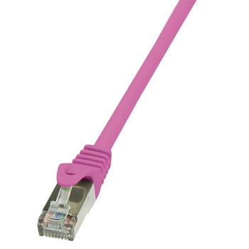Cablu FTP LOGILINK Cat6, cupru-aluminiu, 5 m, roz, AWG26, ecranat CP2079S Cablu FTP LOGILINK Cat6, cupru-aluminiu, 5 m, roz, AWG26, ecranat CP2079S
