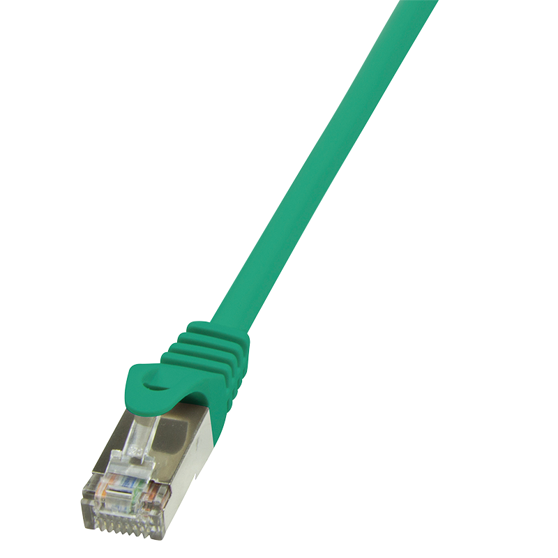 Cablu S/FTP LOGILINK Cat5e, cupru-aluminiu, 1 m, verde, AWG26, dublu ecranat CP1035D
