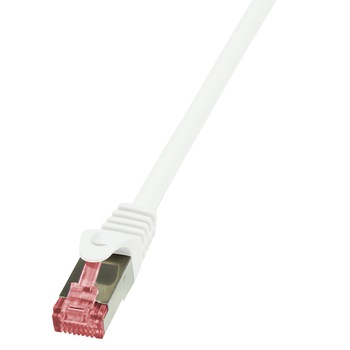 Cablu S/FTP LOGILINK Cat6, LSZH, cupru, 30 m, alb, AWG27, dublu ecranat CQ2121S Cablu S/FTP LOGILINK Cat6, LSZH, cupru, 30 m, alb, AWG27, dublu ecranat CQ2121S