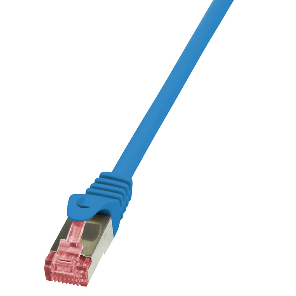 Cablu S/FTP LOGILINK Cat6, LSZH, cupru, 2 m, albastru, AWG27, dublu ecranat CQ2056S
