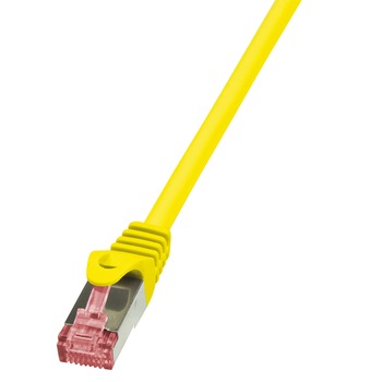 Cablu S/FTP LOGILINK Cat6, LSZH, cupru, 0.25 m, galben, AWG27, dublu ecranat CQ2017S Cablu S/FTP LOGILINK Cat6, LSZH, cupru, 0.25 m, galben, AWG27, dublu ecranat CQ2017S