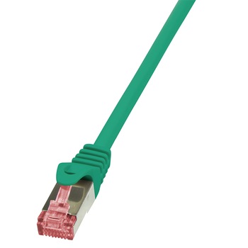 Cablu S/FTP LOGILINK Cat6, LSZH, cupru, 7.5 m, verde, AWG27, dublu ecranat CQ2085S Cablu S/FTP LOGILINK Cat6, LSZH, cupru, 7.5 m, verde, AWG27, dublu ecranat CQ2085S
