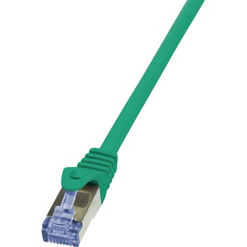 Cablu S/FTP LOGILINK Cat6a, LSZH, cupru, 0.25 m, verde, AWG26, dublu ecranat CQ3015S Cablu S/FTP LOGILINK Cat6a, LSZH, cupru, 0.25 m, verde, AWG26, dublu ecranat CQ3015S