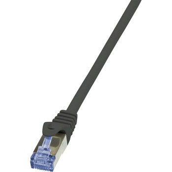Cablu S/FTP LOGILINK Cat7, LSZH, cupru, 600MHz, mufe RJ45 Cat6a, 50 m, black, AWG26, dublu ecranat CQ4143S Cablu S/FTP LOGILINK Cat7, LSZH, cupru, 600MHz, mufe RJ45 Cat6a, 50 m, black, AWG26, dublu ecranat CQ4143S