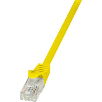 Cablu UTP LOGILINK Cat5e, cupru-aluminiu, 3 m, galben, AWG26, CP1067U Cablu UTP LOGILINK Cat5e, cupru-aluminiu, 3 m, galben, AWG26, CP1067U