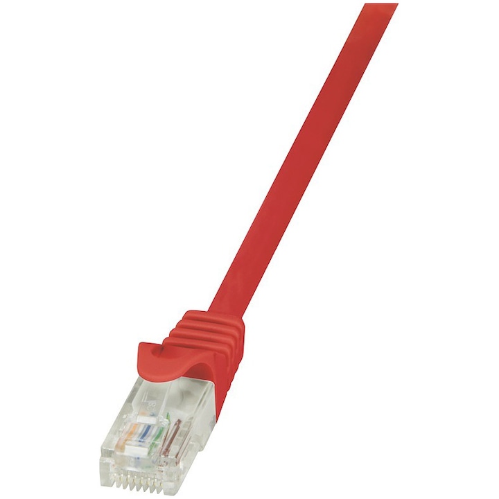 LOGILINK Cat6 UTP kábel, réz-alumínium, 5 m, AWG24, piros