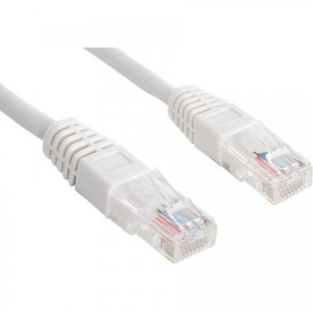 Cablu UTP SPACER Cat5e, cupru-aluminiu, 0.25 m, alb, AWG26, SP-PT-CAT5-0.25M Cablu UTP SPACER Cat5e, cupru-aluminiu, 0.25 m, alb, AWG26, SP-PT-CAT5-0.25M