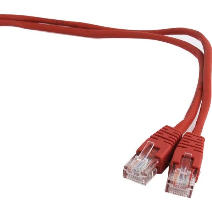 SPACER Cat5e UTP kábel, réz-alumínium, 10 m, piros, AWG26, SP-PT-CAT5-10M-R