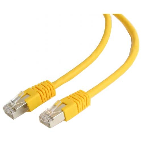 Cablu UTP SPACER Cat5e, cupru-aluminiu, 10 m, galben, AWG26, SP-PT-CAT5-10M-Y