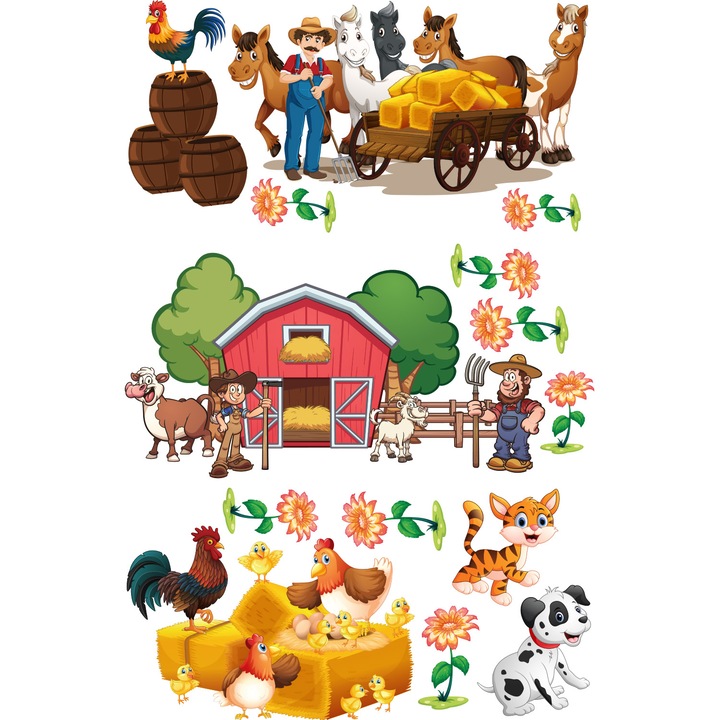 Stickere copii, Ferma2, Stickermania, 60x90cm