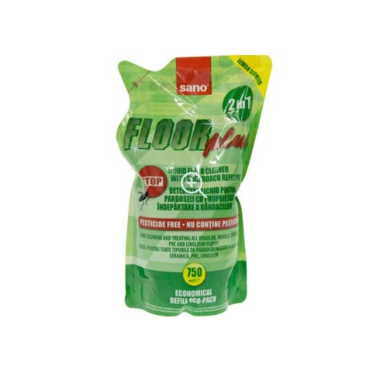 Rezerva detergent pardoseala Sano Floor Plus, impotriva insectelor, 750ml