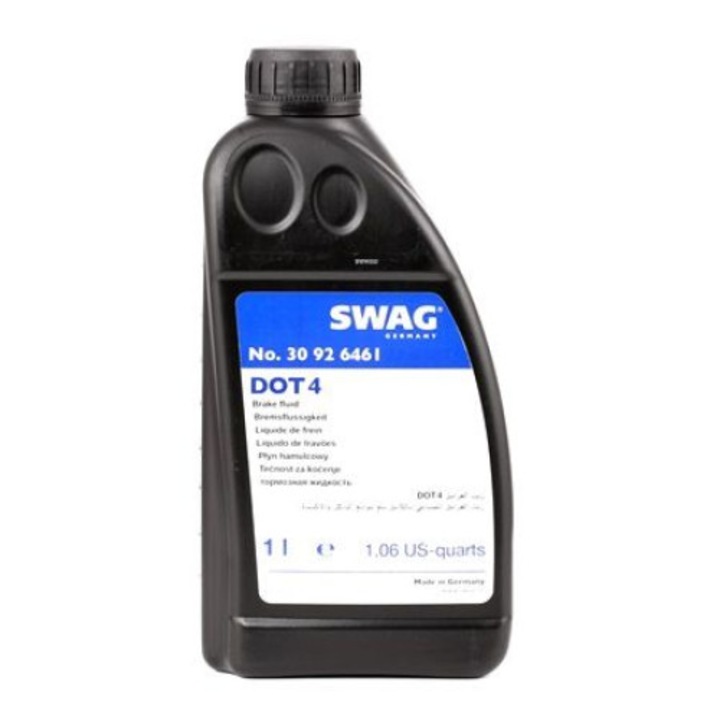 Swag fékfolyadék, DOT 4, 1 L, forráspont 180 (nedves) / 260 (száraz)