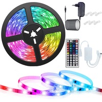 kit banda led rgb 5050vaxiuja20 culoare8 moduri6 diyrezistent la apa ip65poate fi taiatluminozitate reglabilatelecomanda ir 44 tastedecoreaza casafestivalulpetrecerea imagen 8_0_
0