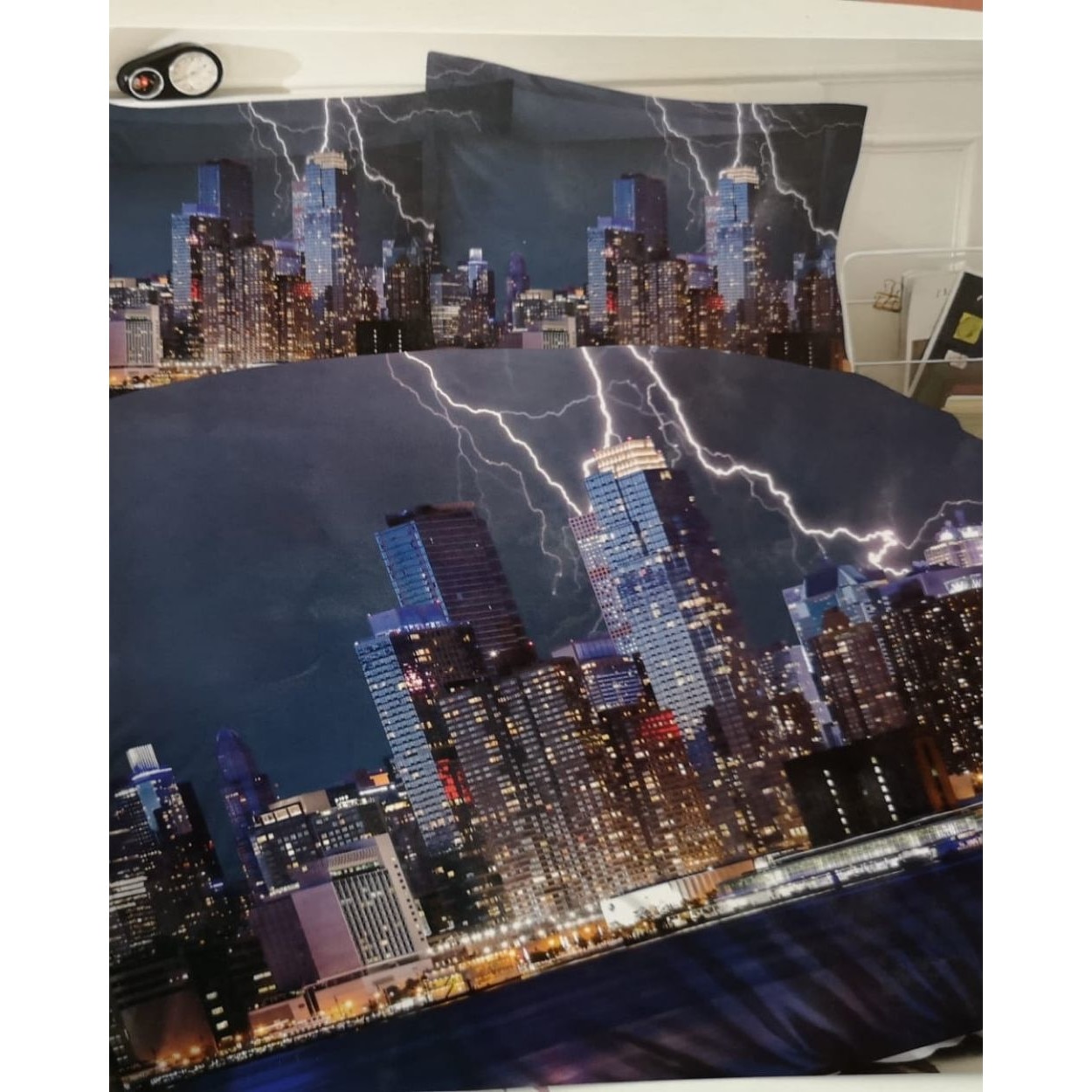 Set Lenjerie 3D Bumbac Satinat, 4 Piese, Pat 2 Persoane, DP-82