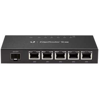 Router UBIQUITI ER-X-SFP EdgeRouter X SFP, 256MB DDR3, 5 ports 10/100/1000 RJ45, 1 port 100/1000 SFP Router UBIQUITI ER-X-SFP EdgeRouter X SFP, 256MB DDR3, 5 ports 10/100/1000 RJ45, 1 port 100/1000 SFP