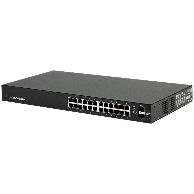 Switch Ubiquiti ES-24-LITE EdgeSwitch 24 Lite, 24 ports 10/100/1000 RJ45, 2 ports 1/10 Gbps SFP+