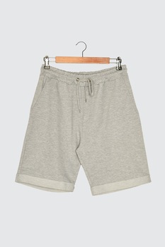 trendyol pantaloni sport scurti regular fit gri deschis imagen 50_0_
0