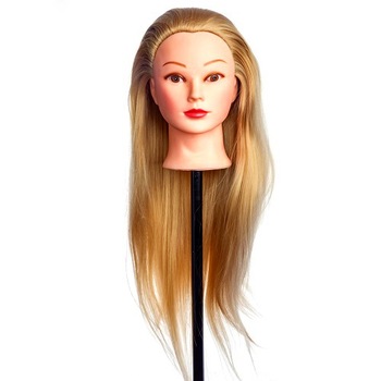 Cap practica manechin salon curs frizerie coafor par blond des, 60 cm Cap practica manechin salon curs frizerie coafor par blond des, 60 cm