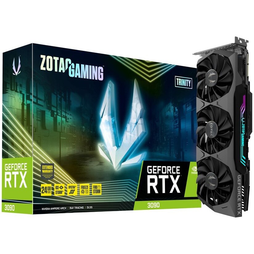 Placa video ZOTAC GAMING GeForce® RTX™ 3090 Trinity, 24GB GDDR6X, 384-bit