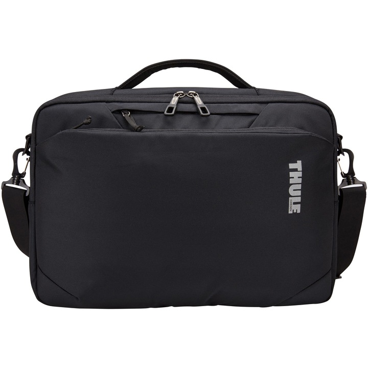 Чанта за лаптоп Thule Subterra, 15.6", 2 отделения, Преден джоб x 2, Джоб на гърба, Найлон, Черен